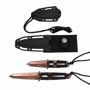 MTech USA - Taktisk Survival Knivsett med Slire - 2stk