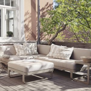 Gardenart moderne vinkelsofa – to fleksible moduler