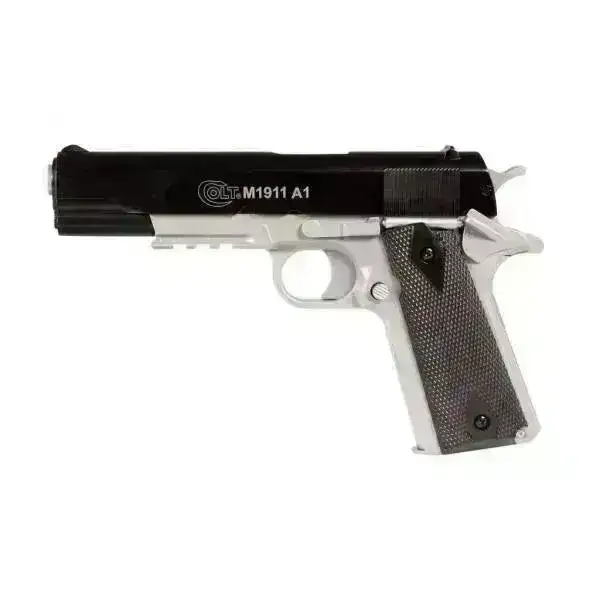 Colt 1911 HPA Fjærdrevet Softgun med Metallslide - Dual Tone - Image 2