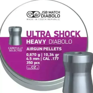JSB Ultra Shock Heavy 4.5mm Luftgevær Pellets - 350stk