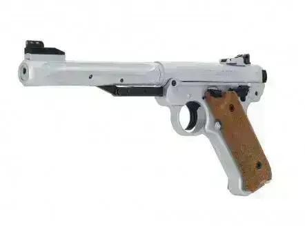 Ruger Mark IV Luftpistol - 4.5mm Pellet - Sølv / Brun - Image 4