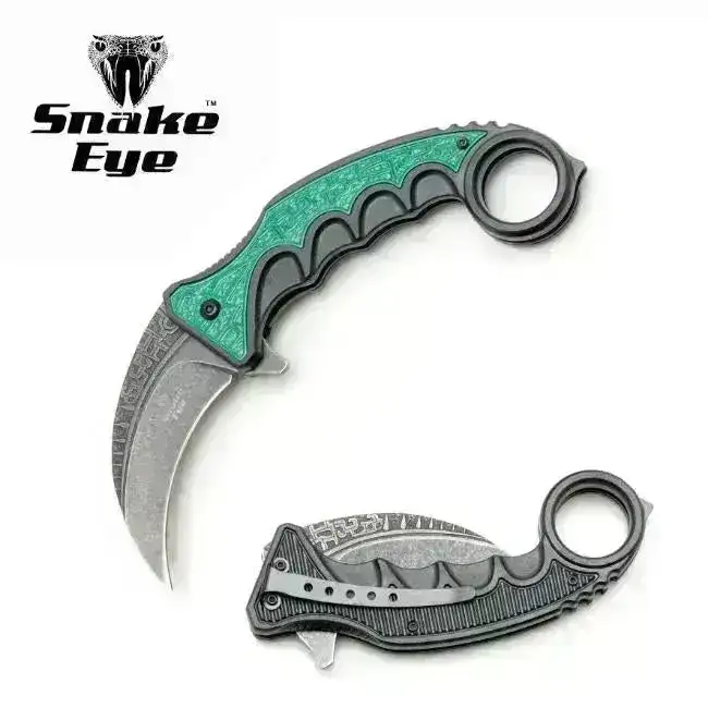 SE - Karambit Folekniv - Stonewashed Blad